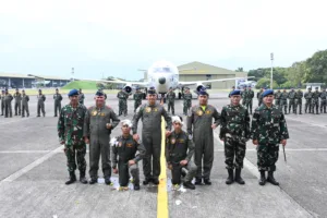 Danlanud Sultan Hasanuddin Pimpin Upacara Penyematan Badge Camar Number