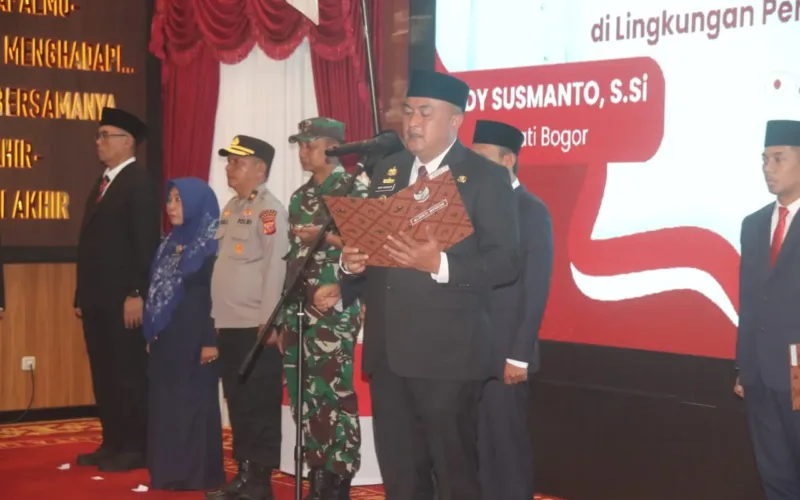 Bupati Rudy Susmanto Lantik 25 Pejabat Baru, Tegaskan Percepatan Pembangunan Bogor