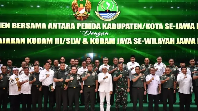Bupati Bogor Tandatangani Percepatan Pembangunan Dengan Kodam III/Slw