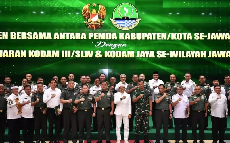 Bupati Bogor Tandatangani Percepatan Pembangunan Dengan Kodam III/Slw