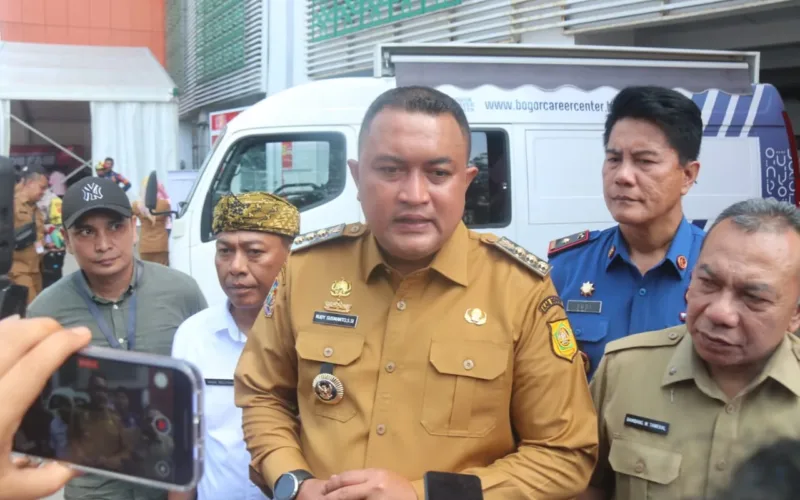 Rudy Susmanto Pantau Langsung Job Fair HJB ke-543 di Cibinong