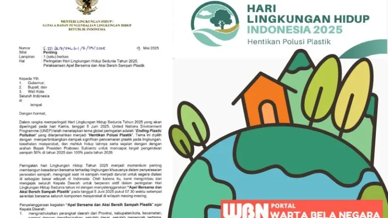 Indonesia Gelar Gerakan Nasional Aksi Bersih Sampah Plastik