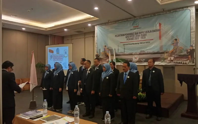 Pelantikan Pengurus DPD PPSSI Jabar Dipimpin Ketua Indrayana