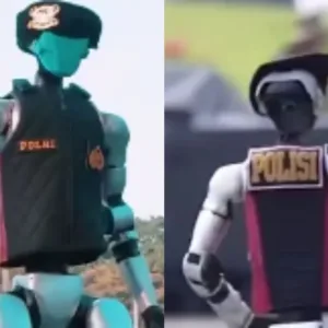 Kehadiran Robot Canggih Meriahkan Gladi Hari Bhayangkara