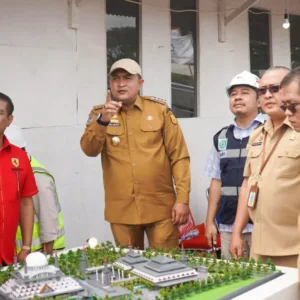 Rudy Susmanto Tinjau Pembangunan Masjid Raya Bogor