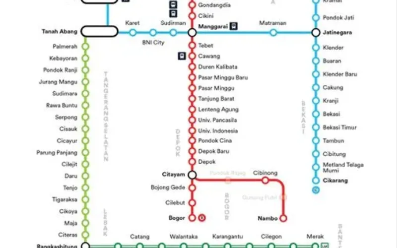 Muncul Nama Sukaresmi di Peta KRL, Apakah Akan Ada Stasiun Baru? Ini Penjelasan Resmi KAI Commuter