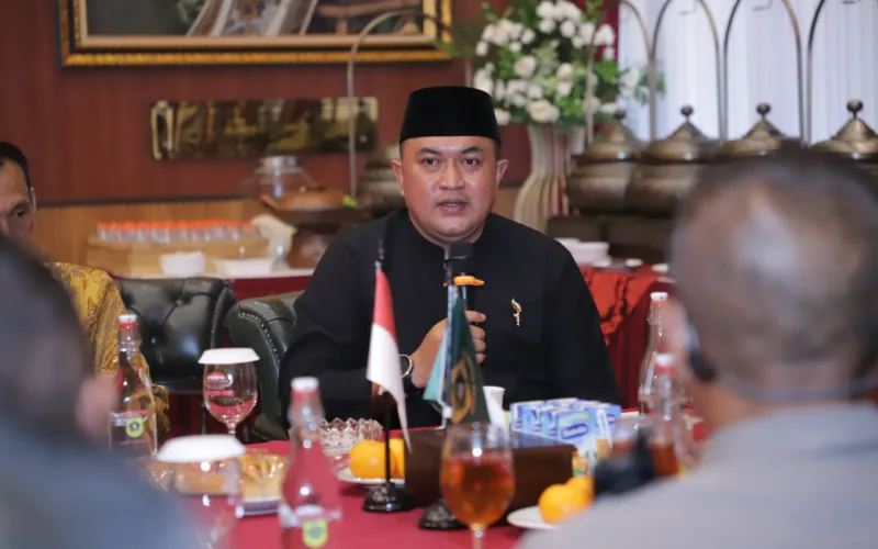 Bupati Bogor Terima Kunjungan Komandan Resimen 1 Pelopor Brimob