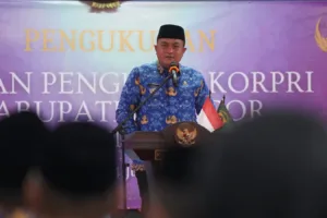 Bupati Bogor Rudy Susmanto Kukuhkan Pengurus KORPRI 2025