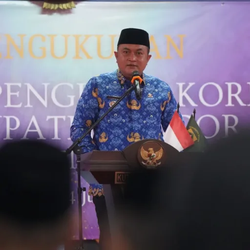 Bupati Bogor Rudy Susmanto Kukuhkan Pengurus KORPRI 2025