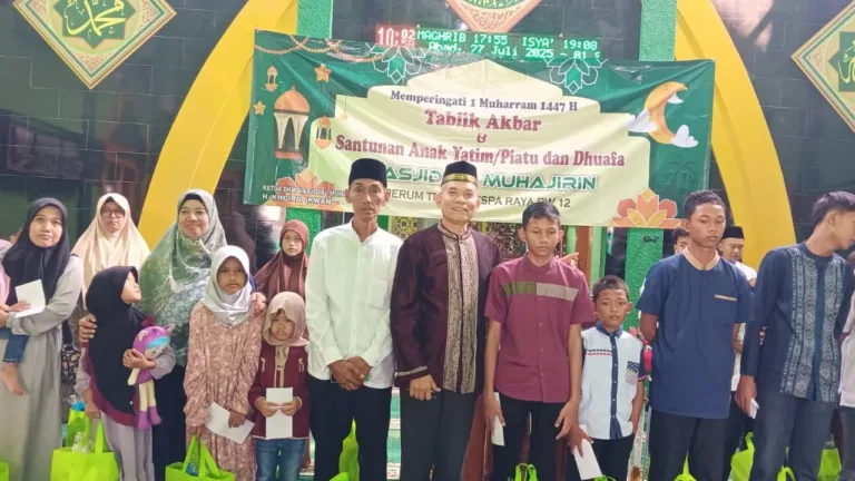 Masjid Al Muhajjirin RW 12 Bojongbaru Santuni 67 Yatim dan Dhuafa