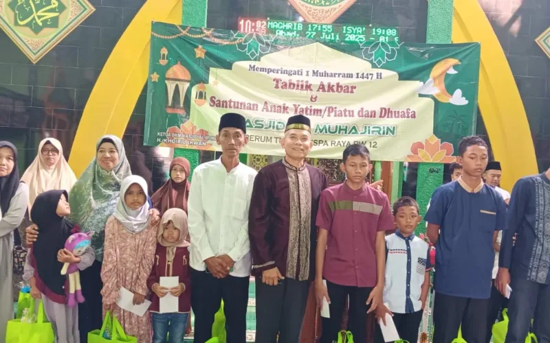 Masjid Al Muhajjirin RW 12 Bojongbaru Santuni 67 Yatim dan Dhuafa