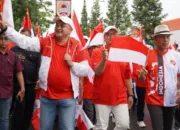 Bupati Bogor Pimpin Kirab Merah Putih Raksasa Sepanjang 600 Meter
