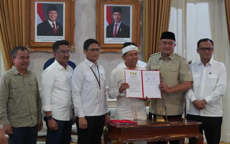Bupati Bogor Teken MoU Penanganan Banjir dengan Gubernur Jabar di Cianjur