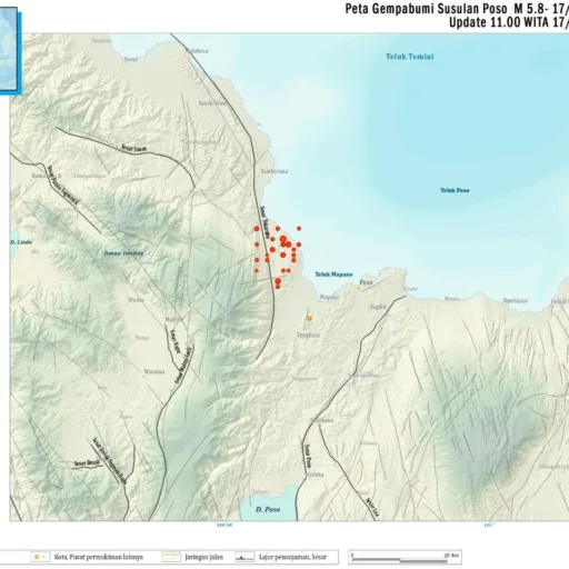 Gempa Poso 6,0 SR Guncang Sulawesi Tengah, 29 Orang Terluka
