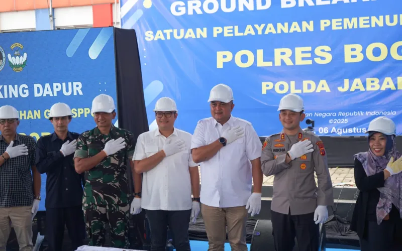 Rudy Susmanto Resmikan Groundbreaking 10 Dapur Gizi Gratis di Bogor