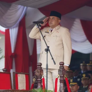 Bupati Bogor Pimpin Upacara HUT RI ke-80 di Cibinong