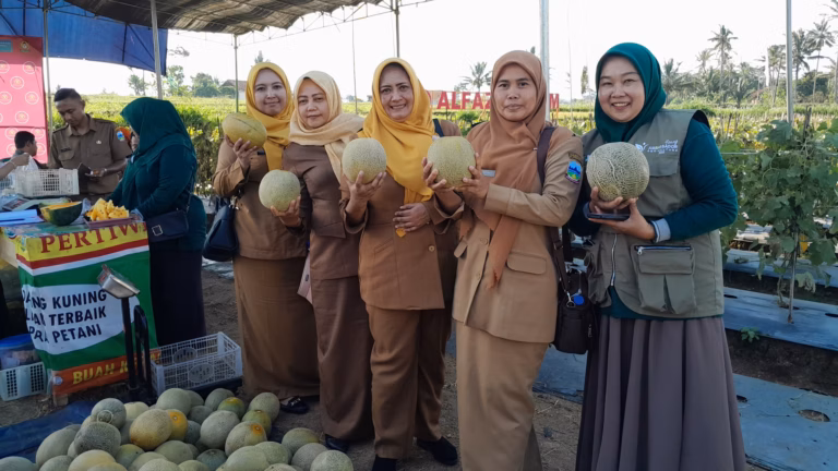 Setda Kabupaten Garut Kunjungi Kelompok Tani Jaya di Sukajaya Malangbong Rayakan Panen Raya Semangka dan Melon