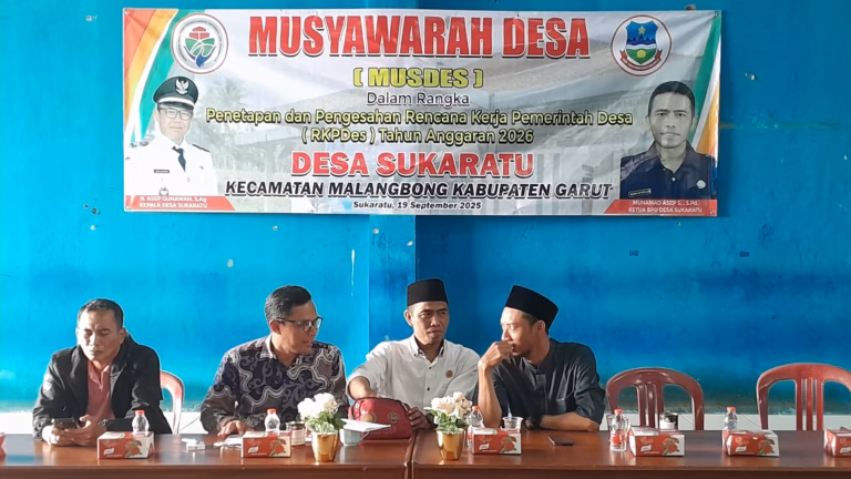 Desa Sukaratu Gelar Musyawarah Desa(MUSDES),Tetapkan RKPDes Tahun Anggaran 2026