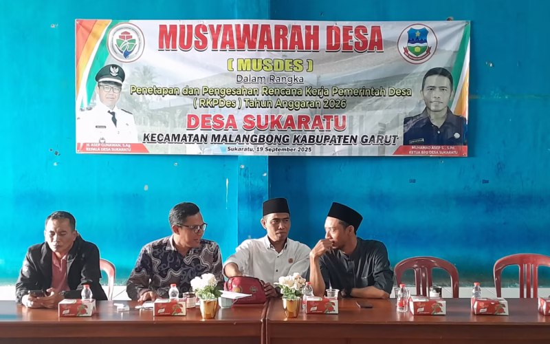 Desa Sukaratu Gelar Musyawarah Desa(MUSDES),Tetapkan RKPDes Tahun Anggaran 2026