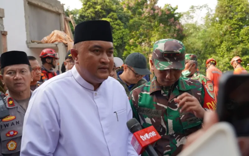 Bupati Bogor Tinjau Tragedi Ambruknya Majelis Taklim Ciomas
