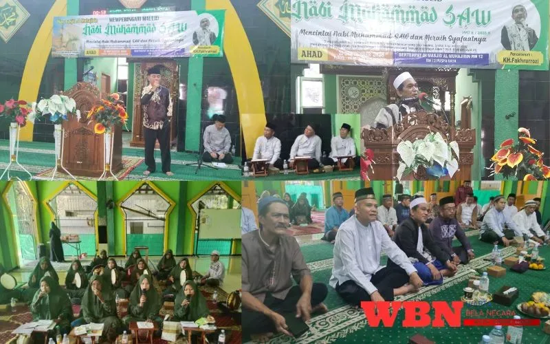 Peringatan Maulid Nabi Muhammad SAW di Masjid Al-Muhajirin RW 12 Pusparaya