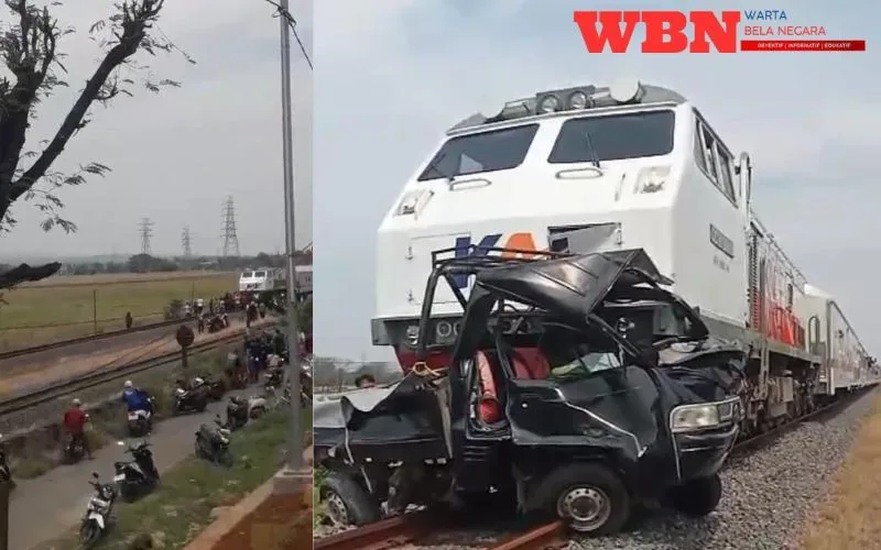 KA Tawangjaya Premium Tabrak Mobil di Cirebon, 2 Orang Tewas