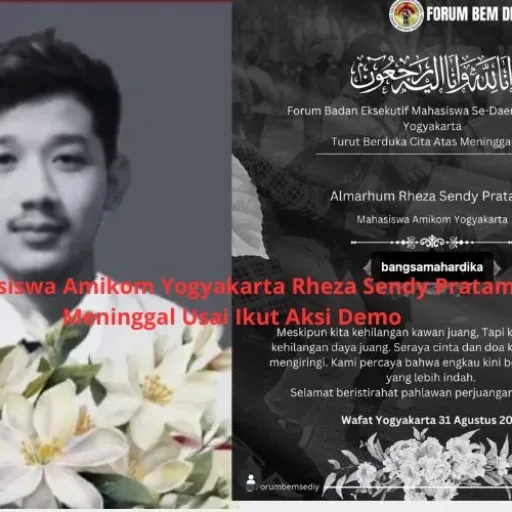 Mahasiswa Amikom Rheza Sendy Pratama Tewas Usai Ikut Demo Yogyakarta