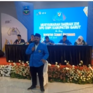 Agil Syahrizal Resmi Dikukuhkan Sebagai Ketua KNPI Garut dalam Musda XVI