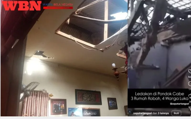 Ledakan Septic Tank Guncang Pondok Cabe, 8 Rumah Rusak & 7 Warga Terluka
