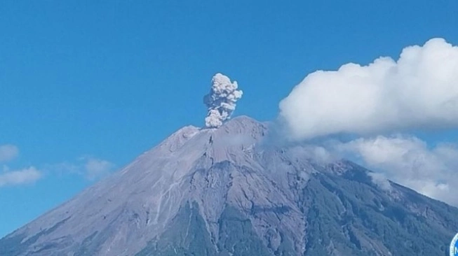 Gunung Semeru erupsi