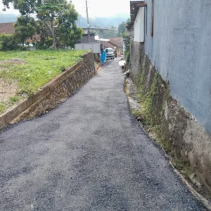 Pemerintahan Desa Sukajaya Realisasikan  Pembangunqn Infrastruktur Penghubung Dua Kampung