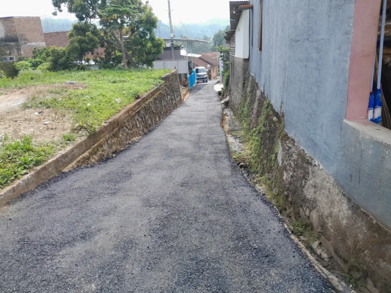 Pemerintahan Desa Sukajaya Realisasikan  Pembangunqn Infrastruktur Penghubung Dua Kampung