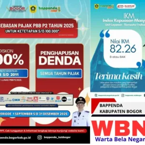 Bappenda Kabupaten Bogor Raih IKM 82,26 dan Perpanjang Relaksasi Pajak 2025
