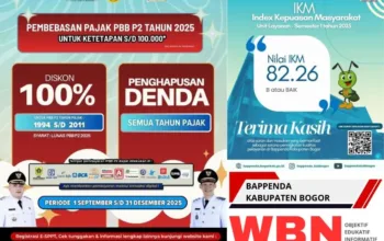 Bappenda Kabupaten Bogor Raih IKM 82,26 dan Perpanjang Relaksasi Pajak 2025