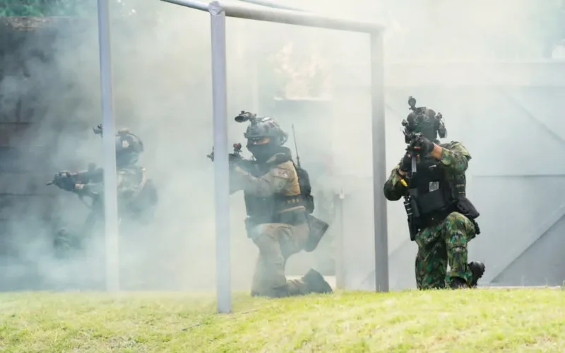 Aksi Prajurit Marinir Pukau Panglima Australia di Markas Hantu Laut