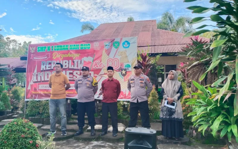 Polsek Pasaman Sosialisasikan Antisipasi Kenakalan Remaja di SMPN 1 Luhak Nan Duo Pasaman Barat