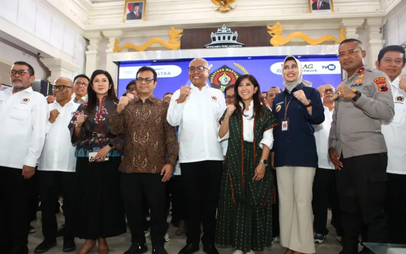 Menkomdigi Meutya Hafid Saksikan Pengukuhan Kepengurusan PWI Pusat