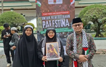 Car Free Day Menuju Free Palestine Bersama Wakil walikota Bukittinggi