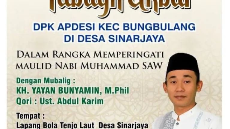 APDESI Bungbulang Gelar Tabligh Akbar Di Lapang Tenjo Laut Sinarjaya