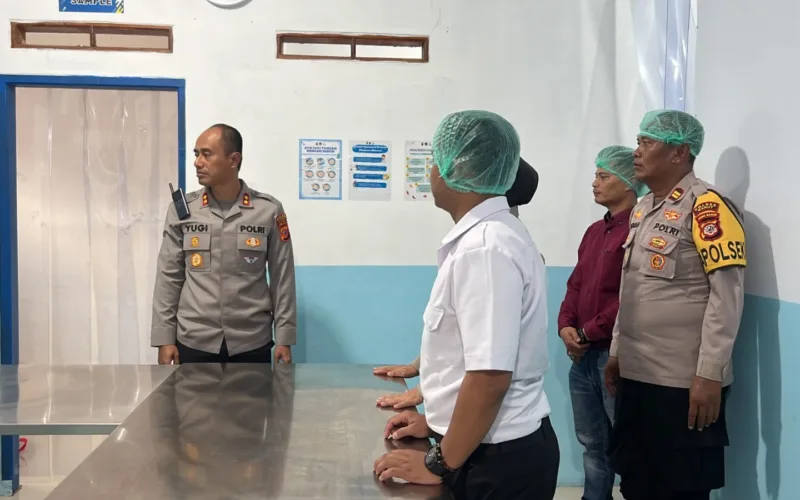 Kapolres Tinjau Dapur SPPG, Pastikan Kualitas Gizi Dan Kebersihan Makanan