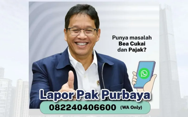 Lapor Pak Purbaya: Layanan Aduan Pajak dan Bea Cukai via WhatsApp