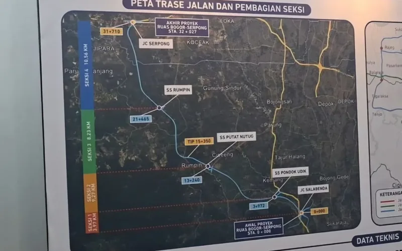 Tol Bogor-Serpong via Parung Mulai Dibangun, Melintasi Jawa Barat dan Banten