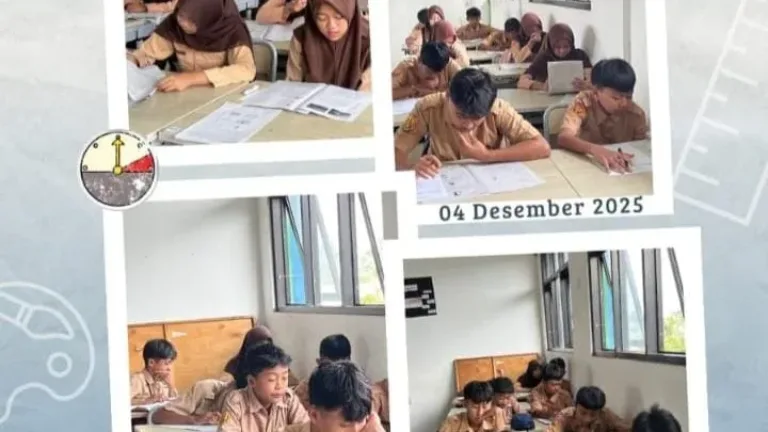 SMPN 1 Wanaraja Garut Gelar Hari Ke-4 Penilan Sumati Akhir Semester