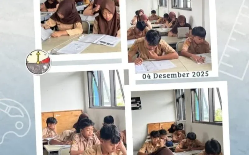 SMPN 1 Wanaraja Garut Gelar Hari Ke-4 Penilan Sumati Akhir Semester
