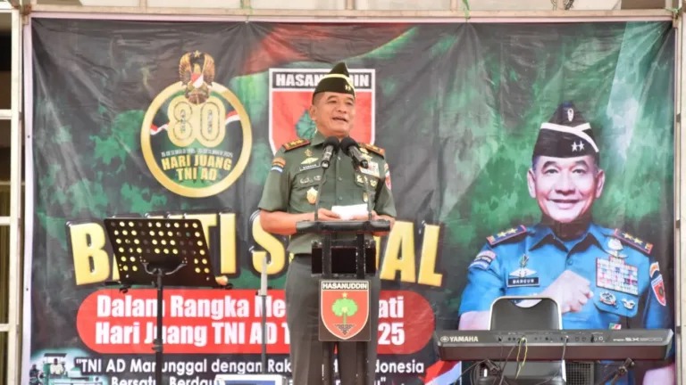 Pangdam XIV/Hasanuddin Gelar Baksos dalam Rangka Hari Juang Kartika, Dorong Kedamaian di Kecamatan Tallo Makassar