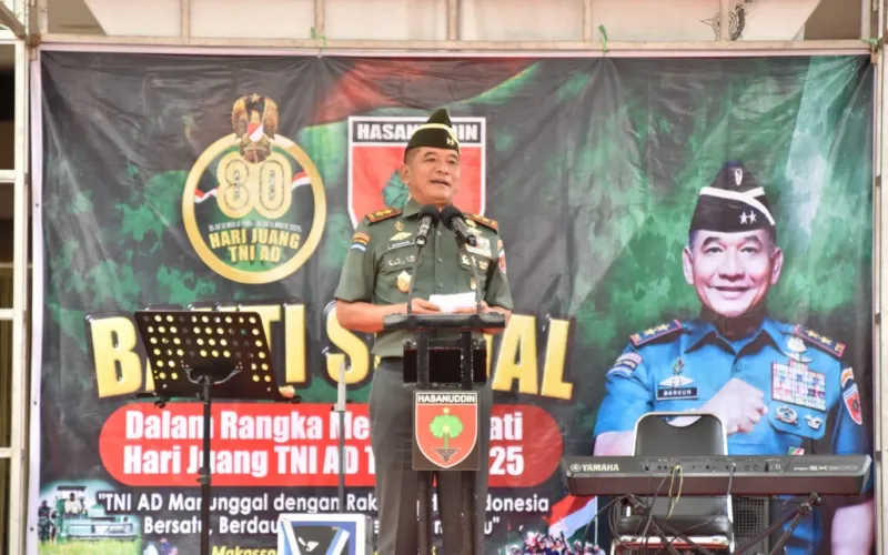 Pangdam XIV/Hasanuddin Gelar Baksos dalam Rangka Hari Juang Kartika, Dorong Kedamaian di Kecamatan Tallo Makassar