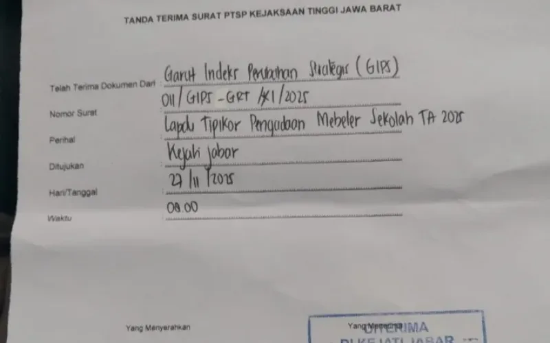 GIPS Koordinasi dengan Kejati Jabar Terkait Dugaan Korupsi Pengadaan Mebeler Sekolah Garut