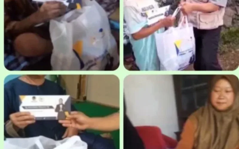 Hj. Lola Nelria Oktavia, Anggota DPR RI Fraksi Partai NasDem, Berbagi Sembako dan Uang Tunai