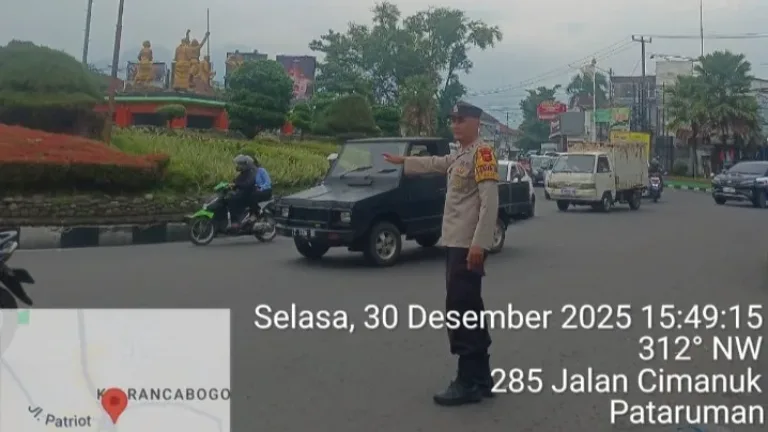 Menjelang H-2 Tahun Baru 2026 Bhabinkamtibmas Polsek Tarogong Kidul Aiptu Dadan Sopian Sigap