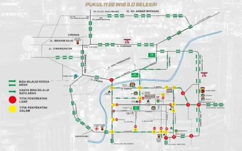 Amankan Perayaan Tahun Baru, Polres Garut Berlakukan Penyekatan dan Car Free Night